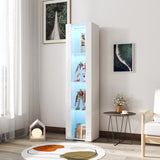Side cabinet with aluminum strip lamp, W33140089