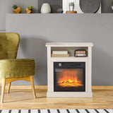 27" Electric Fireplace with Mantel Surround, 1400W Replaceable Fireplace Insert Heater with 27698530