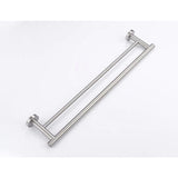 23.6 Inch Double Bar, Bathroom Bar Wall Mount, 304 Stainless Steel Bathroom Racks 71608347