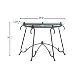 ZUN Tempered Glass Surface Console Table Coffee Table with Sturdy Construction for Living Room W2167P168779