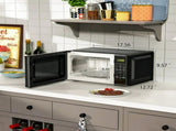 0.7 Cu ft Countertop Microwave Oven, 700 Watts, Black, New 02298895