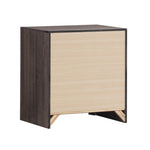 ZUN 2 Drawers MDF Nightstand in Barrel Oak Finish B016P255592