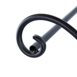 24.4x12.6x15.4" Rustic Black Trolley Cart Plant Stand, Planter W2078P322246