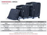 (2024) Travel case two-piece suitcase set Oxford trolley case without password lock universal wheel W2710P283487
