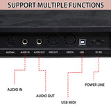 GDP-105 88 Keys Standard Full Weighted Keyboards Digital Piano with Furniture Stand, Power Adapter, 63585988