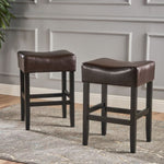 ZUN 26" Backless Counter Stools, 2-Pcs Set, Brown 56640.00