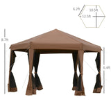 ZUN Pop Up Canopy Party Tent -AS （Prohibited by WalMart） 92959418