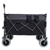 9" x 4" All-Terrain Balloon Wheels! 300L XL Heavy-Duty Folding Wagon Cart - 480lbs Capacity, W2932P317113
