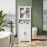 MDF Spray Paint 4 Doors 1 Pump Bathroom Cabinet White 26753430