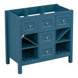 36'' Bathroom Vanityout Sink, Solid Wood Frame Bathroom Storage Cabinet, Freestanding Vanity N710P175425C