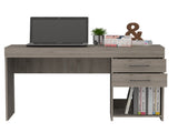 Berkeley 1-Shelf 2-Drawer Computer Desk Light Grey B06280020