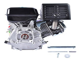 4 Stroke 15HP 420cc Gas Black, Horizontal Shaft OHV Gas Motor, Recoil Start Go Kart Motor 19782606