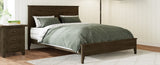 Modern Solid Wood Queen Size Platform Bed with Sturdy Wooden Slats Support,No Box Spring Needed, N701P301000E