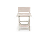 Harbor Point Fully Assembled All-Weather Recycled HDPE Outdoor Folding Bar Stool, Ivory B2745P409651