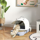 ZUN Cat Litter Box、Cat Litter Box Enclosure 81310924