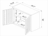 Floating Garage Cabinet in Dark Gray B365P410806