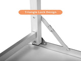 Portable Folding Bar Table with Shelf, Tradeshow Podium Table with Black Skirt and Carrying Bag, for 50301347