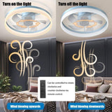 Ceiling Fans with Lights Dimmable LED Embedded installation of thin modern ceiling fans W1340120483