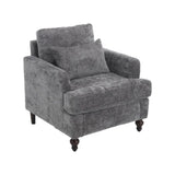 COOLMORE Wood Frame Armchair, Modern Accent Chair Lounge Chair for Living Room,Tufted Club Chair, W395P151908