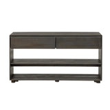 TREXM Console Table for Entryway, Vintage Entryway Table with Drawers and Shelves, Perfect Console N715P233434P