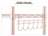 5-layer adjustable shelf with adjustable spacing, pin-type deformable structure, adjustable feet, 85764871