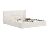 Large-capacity upholstered storage bed with drawers,Beige,Queen N769P385612B