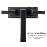 2-Handle Bathroom Sink Oil Rubbed Bronze 4 Inches Centerset Vanity 3 Hole Bathroom T3177P277477