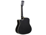 41" Acoustic Guitar for Beginners Adults, Dreadnought Cutaway Basswood Folk Guitar with Gig Bag & 07315815