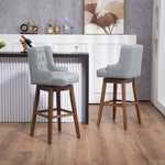 ZUN COOLMORE Bar Stools Set of 2 Counter Height Chairs with Footrest for Kitchen, Dining Room And 360 W395P164047