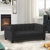 Elegant rectangular pet bed for small and medium-sized dogs, durable elevated dog sofa bed, W487P272441