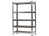 150 x 75 x 30cm 5 Tiers Galvanizing Storage Rack Gray 22948023