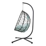 ZUN Egg Chair Stand Indoor Outdoor Swing Chair Patio Wicker Hanging Egg Chair Hanging Basket Chair W1703P163950