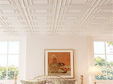 12 Pack 24" x 24" PVC Drop Ceiling Tiles, Waterproof 3D Textured Ceiling Panels for Home Office 10415665