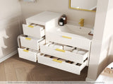 Wall Mounted Floating Cabinet, 12inch Side Cabinet with Drawers, Mutifunctional Cabinet for N710P324099K