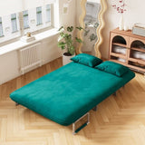 39 Convertible Chair Bed, Tri-Fold Sofa Bed with Adjustable Backrest & Pillow, Leisure Chaise W1767P192816