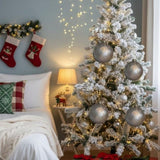 4PCS Set 4.7" Christmas Ball Ornaments Glass Hanging Decorations for Holiday Tree Party Decor 94323485