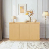 Classic Wooden Sideboard with Beaded Trim Elegant Storage Cabinet for Dining or Living Room W3137P270198