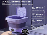 8L Foldable Mini Washing Machine,Portable Compact Washer with 3 Adjustable 20610168