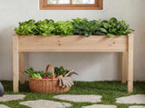 Raised Garden Bed - Cedar Planter with Non-Woven Liner, Bottom Drainage,-Inch Height, 48 x 24 x 49167473