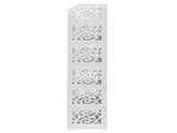Wood-plastic Board Six Tiers Carved Shoe Rack White A 50577660
