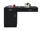 15 PCT E0 Particleboard Pitted Surface 2 Drawers 1 Lock 1 Door 3 Hair Dryer Salon Cabinet BlackSame 93533597