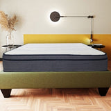 14 in. Hybrid Plush King Size Foam Mattress, Soft Polyester Knit Cover, Multi-Layer Foam Mattress, B011P203027