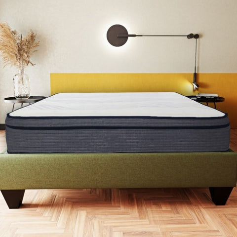 ZUN 14 in. Hybrid Plush Queen Size Foam Mattress, Soft Polyester Knit Cover, Multi-Layer Foam Mattress, B011P203028