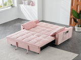Modern velvet sofa, sofa pull-out bed, small love seat casual sofa with back, with pillow, pockets, W1658P166813