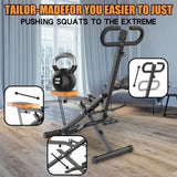 ZUN Squat Machine for Home, Assist Trainer for Workout Foldable with Resistance Bands, for Botty 68966373