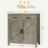 Kitchen Storage Cabinet, Modern Farmhouse Buffet Cabinet with Storage, Coffee Bar with Drawers and W2386P207776