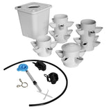 White 30 Pod Hydroponic Growing System Outdoor Indoor Garden Plant with Pump and Tank 80919834