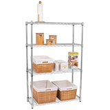 4-Layer Chrome Plated Iron Shelf 120*90*35 Silver 00410035