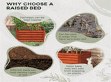 Garden BedFlower shelf,Wood Planter Box-Coffee 24589559