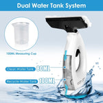 ZUN 4 In 1 Cordless Window Vacuum Cleaner Rechargeable Glass Tile Mirror Cleaning Tool with Dual Water 75959779